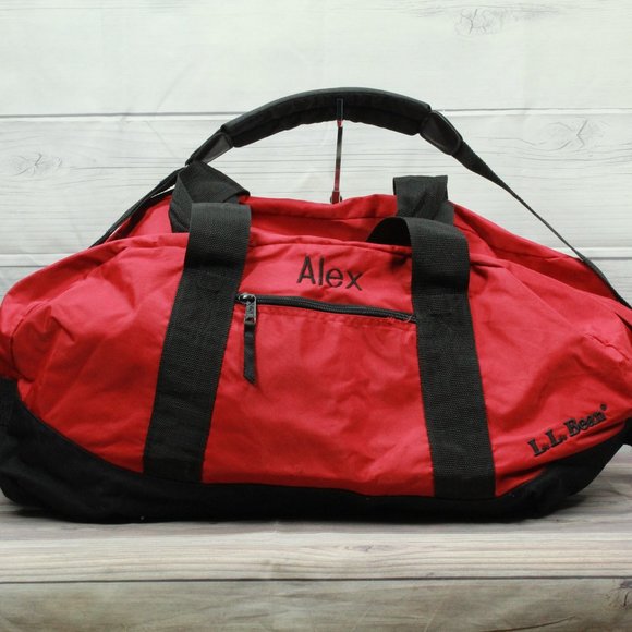 L.L. Bean Other - LL BEAN Red Nylon Adventure Travel Duffle Bag Water Resistant